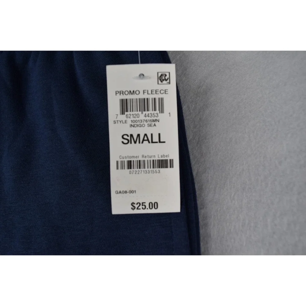 ID Ideology Men's Small Fleece Shorts 2-Pocket Drawstring Waist Deep Indigo Sea - Picture 6 of 8